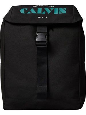 Calvin Klein Erkek Siyah Calvin Klein Graphıc Flap Backpac, Ub1 Siyah Erkek Sırt Çantası