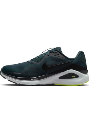 Nike Structure 26 Mens Running Shoes Reflektörlü Erkek Yürüyüş Koşu Ayakkabısı Yeşil