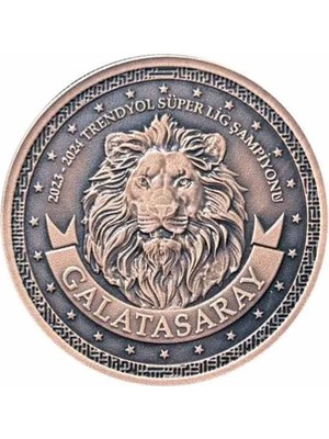 AgaKulche Galatasaray 24. Şampiyonluk Kutulu Bronz Sikke Coin