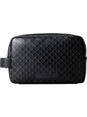 Calvin Klein Erkek Siyah Calvin Klein Emblem Aop Coated Do, Ub1 Siyah Erkek El Çantası