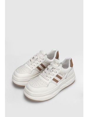 Lufian Elora Kadın Sneaker Ayakkabı Bej