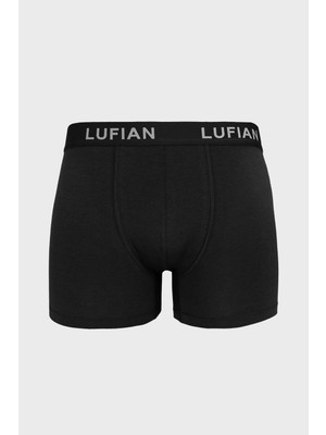 Lufian Darcy Erkek Pamuklu Boxer Siyah
