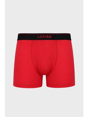Lufian Glorıa Erkek Pamuklu Boxer Kırmızı