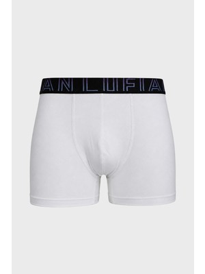 Lufian Zeg Erkek Pamuklu Boxer Beyaz