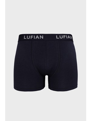 Lufian Darcy Erkek Pamuklu Boxer Lacivert