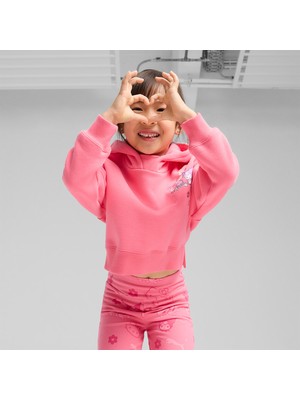 Puma Hello Kitty&friends Graphic Kız Çocuk Pembe Kapüşonlu Sweatshirt