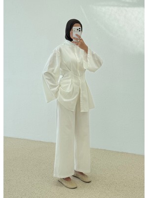Moda Aksa 9182 Pili Dty Takım Ekru