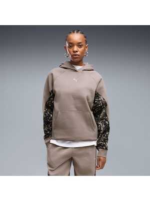 Puma Sport Animal Kadın Kahverengi Kapüşonlu Sweatshirt
