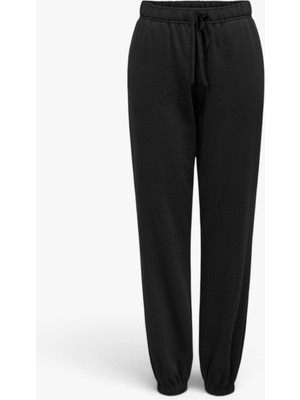 Only Onlbest Lıfe Cuff Pant Swt Noos Kadın Black Eşofman Altı - 15357504