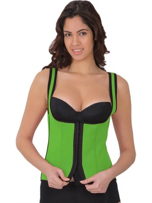 Yeşil Mı 9173 Terletici Agraflı Göğsü Açık Atlet Korse