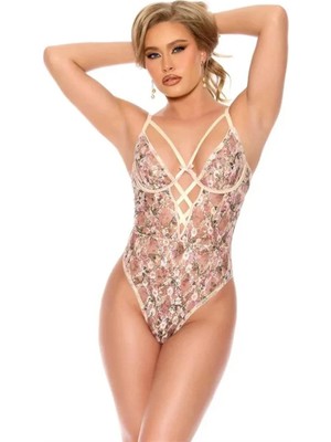 Çiçek Desenli Body