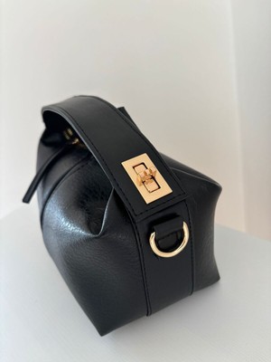 Laletto Bags Kadın Lilyum Model Kilit Detaylı El ve Ayarlanabilir Askılı Omuz Çantası