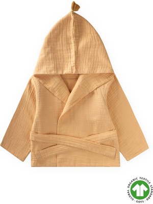 Cigit Çift Kat Organik Müslin Çocuk Bornoz 1-9 Yaş Sundres