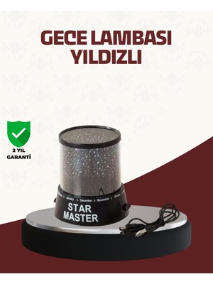 Galaxy Efektli LED Projektör Taşınabilir Yıldız Gece Lambası - NEXORA8321-8075
