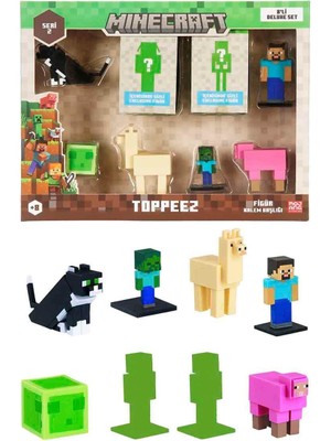 Minecraft 3D Toppeez Deluxe 8’li Figür Seti 3