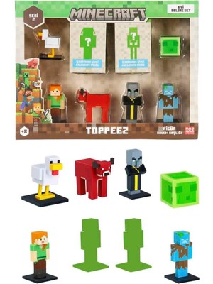 Minecraft 3D Toppeez Deluxe 8’li Figür Seti 2