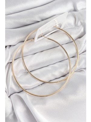 Hace Bazaar Pirinç Halka Model Gold Renk Kadın Küpe - TJ-BKP11037