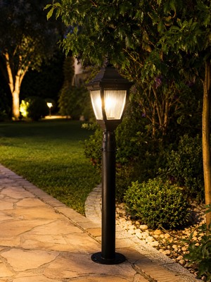 Lambax 86 cm Kare Direkli Bahçe Armatürü - Bahçe Lambası