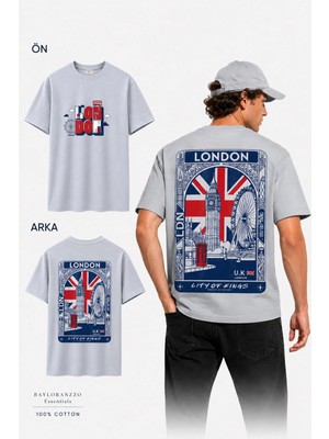 London %100 Pamuk Heavy Cotton Premium Kalite Unisex Tişört