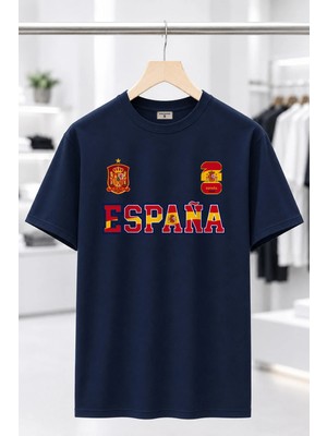 Espana Ispanya %100 Pamuk Heavy Cotton Premium Kalite Unisex Tişört