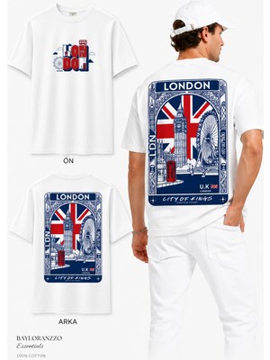 London %100 Pamuk Heavy Cotton Premium Kalite Unisex Tişört