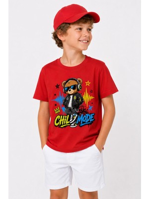 Chill Frekans %100 Pamuk Premium Kalite Erkek Çocuk Tişörtü