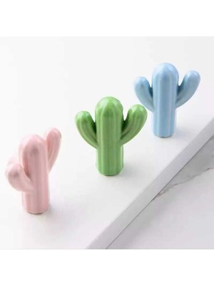 Himi Pasta Süsleri 3'lü Kaktüs Maket Kürdanlı Cupcake Pasta Süsü Doğum Günü Süsleri Kürdan Süsü