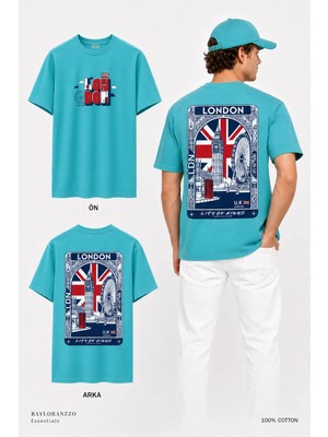 London %100 Pamuk Heavy Cotton Premium Kalite Unisex Tişört