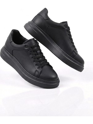 Zerenyus Zrk-Xb2 Yüksek Kalite Alexandre Model Siyah Erkek Premium Sneaker