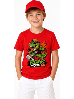 Roar Mode On %100 Pamuk Premium Kalite Erkek Çocuk Tişörtü