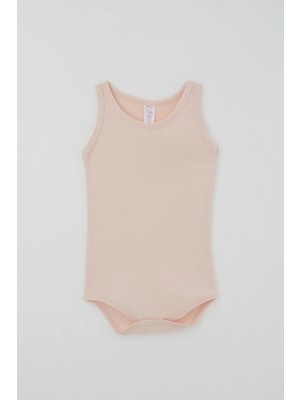 Breeze Kız Çocuk Çıtçıtlı Atlet Zıbın Body Basic 1-3 Yaş , Pudra