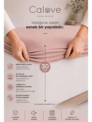 Calove Premium Sıvı Geçirmez Mikrofiber Alez - Tam Kenar Korumalı Yatak Koruyucu (Bebek/tek/çift/battal)