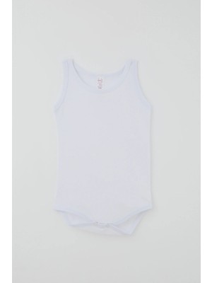 Breeze Kız Çocuk Çıtçıtlı Atlet Zıbın Body Basic 1-3 Yaş , Beyaz