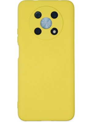 Royaleks Huawei Nova Y90 Kılıf Nano Içi Kadife Silikon - Sarı