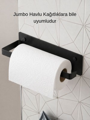 Grassi Duvar Tipi Kağıt Havluluk - Paslanmaz Çelik, Şık ve Pratik Kağıt Havlu Askısı | Mutfak & Banyo Kullanımı
