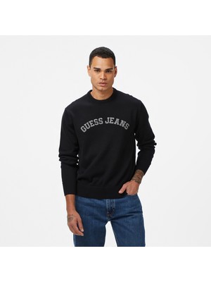 Guess Jeans Erkek Siyah Triko