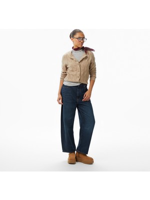 Tommy Hilfiger Denim Milo Barrel Kadın Mavi Jean Pantolon