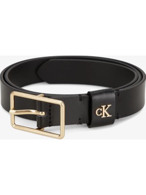 Calvin Klein Square Buckle Loop Kadın Siyah Kemer