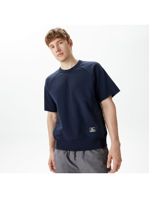 Alpha Industries Sleeve Erkek Mavi Sweatshirt