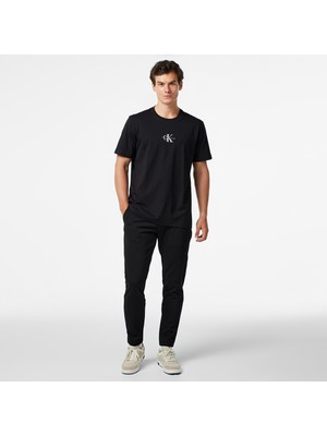 Calvin Klein Comfort Knit Tapered Erkek Siyah Pantolon