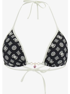Guess Triangle Remov. Pads  Kadın Siyah Bikini Üstü