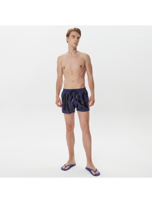 Moschino Costume Da Bagno Erkek Lacivert Deniz Şortu