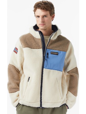 Napapijri Yupik Erkek Beyaz Sweatshirt