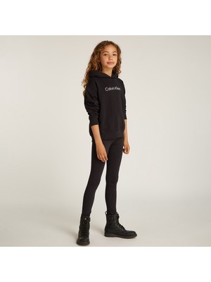 Calvin Klein Relax Legging Set Çocuk Siyah Eşofman Takımı