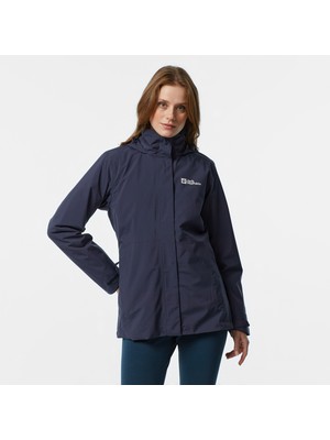 Jack Wolfskin Texapore 3in1 Kadın Gri Ceket