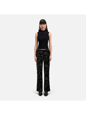 The Kooples Kadın Desenli Siyah Pantolon