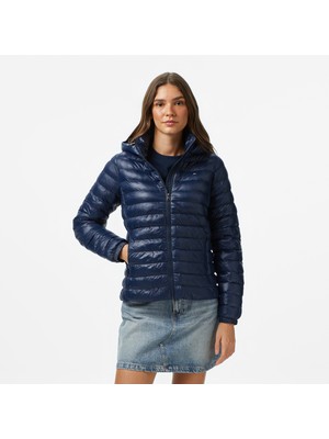 Tommy Hilfiger Padded Slim Kadın Mavi Puffer Mont