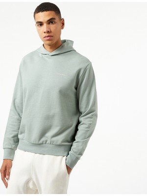 Calvin Klein Enlarged Back Logo Erkek Gri Hoodie