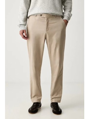 Boss Erkek Regular Fit Normal Bel Daralan Paça Bej Pantolon 50566948-255