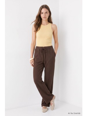 Rays Bol Paça Pantolon 8612A Kahve